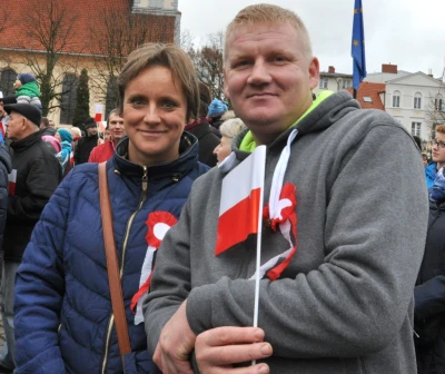 Biało-czerwona parada niepodległościowa w Wejherowie