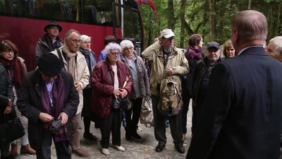 Wizyta rodzin biorących udział w Marszu Śmierci