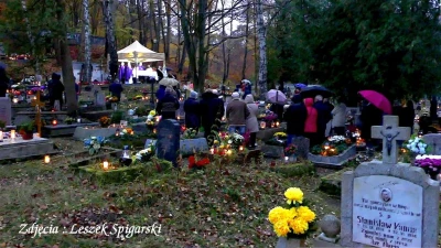 Dzień Zaduszny - nabożeństwo na starym cmentarzu w Wejherowo