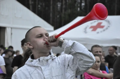 Mecz finałowy w strefie kibica w Luzinie