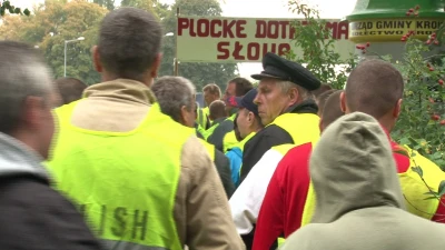 Protest rybaków w Krokowej