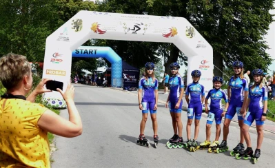 Puchar Kaszub w rolkarstwie szybkim - Kłanino 2017 (fot. Leszek Spigarski)