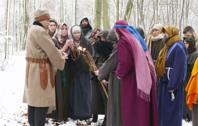 Inscenizacja Drogi Pojmania na Kalwarii Wejherowskiej