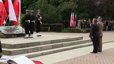 Bronisław Komorowski  na uroczystościach Marynarki Wojennej