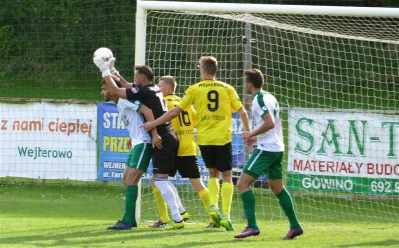 Gryf Wejherowo - Warta Poznań  0 : 1 na Wzgórzu Wolności. Fot. Leszek Spigarski.