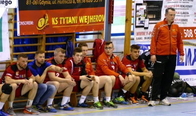 Tytani Wejherowo kontra Wybrzeże Gdańsk (35 : 30) - fot. Leszek Spigarski.