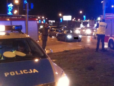 Wypadek na rondzie Solidarności