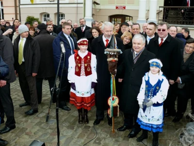Prezydent Lech Kaczyński w Wejherowie - 2009 rok