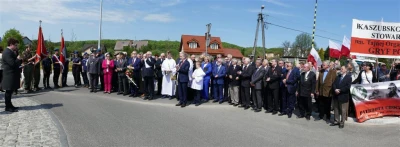 Rondo Tajnej Organizacji Wojskowej Gryf Pomorski – uroczyste otwarcie – fot. Leszek Spigarski