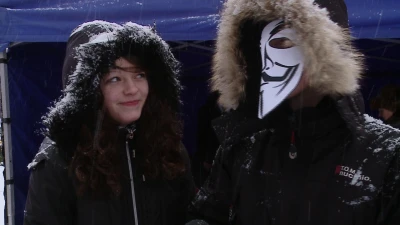 Protest przeciwników ACTA w Wejherowie