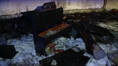 Palił się budynek socjalny w Wejherowie