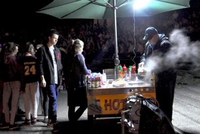 Seans filmowy w Wejherowskim Kinie pod Gwiazdami (fot. Leszek Spigarski)