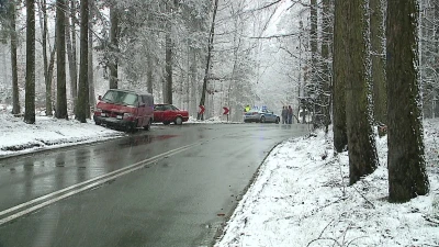 Wypadek w Łężycach. Wezwano śmigłowiec