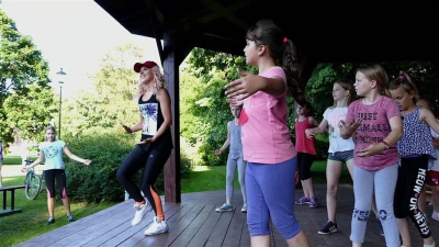 Zumba w parku. Fot. Leszek Spigarski.