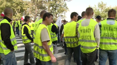 Protest rybaków na krajowej szóstce