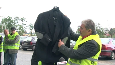 Protest rybaków w Krokowej