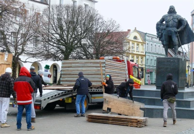 Wejherowo: Przygotowania do jarmarku świątecznego