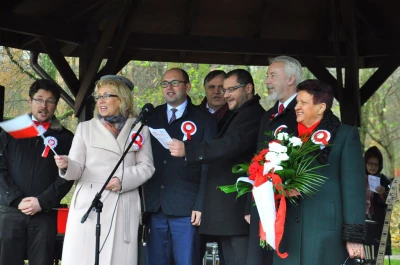 Biało-czerwona parada niepodległościowa w Wejherowie