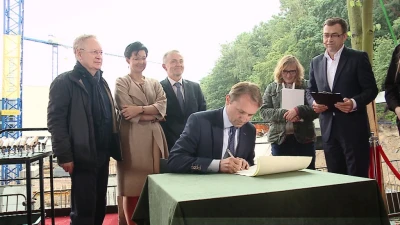 Wmurowanie kamienia węgielnego pod Gdyńskie Centrum Filmowe