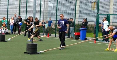 Wejher Cross Games 2017, półfinał – sanie i kamizelka, fot. Leszek Spigarski