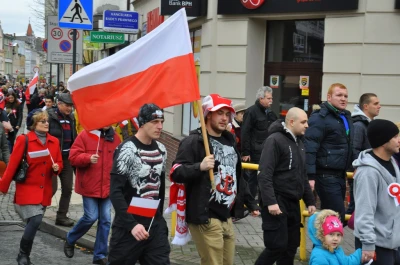 Biało-czerwona parada niepodległościowa w Wejherowie