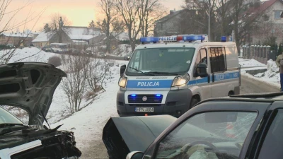 Wypadek w Gowinie - kierowca VW próbował uciec