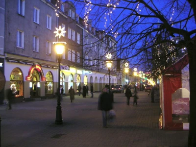 Świąteczne iluminacje Wejherowa rok 2004 i 2005 fot. Leszek Spigarski