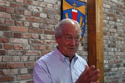 Dr Patrick Moore na spotkaniu w Choczewie