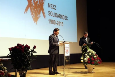 Wejherowo: 35. rocznica powstania NSZZ Solidarność (fot. Leszek Spigarski)