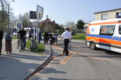 Wejherowo: Wypadek z udziałem policyjnej hondy