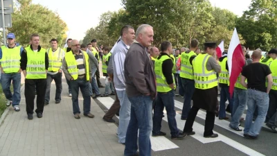 Protest rybaków na krajowej szóstce