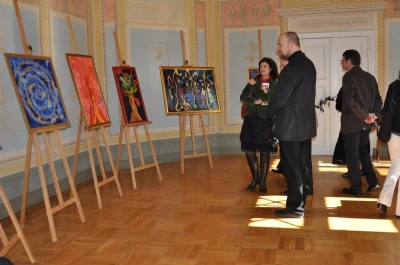 Wernisaż wystawy malarstwa i grafiki pt. „BUNTSPIEL” autorstwa p. Corinny Kidoń   foto. Anna Tarnowska