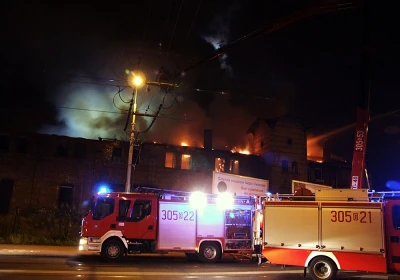 Wielki pożar w Gdańsku. Spłonęła zabytkowa zajezdnia