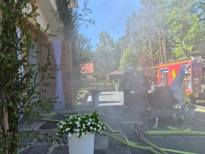 Pożar w kościele. Symulowano pożar i ewakuację poszkodowanych
