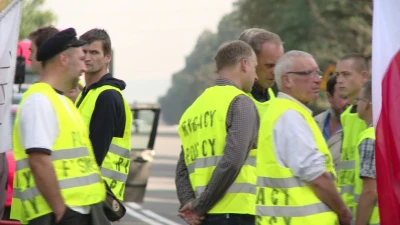 Protest rybaków na krajowej szóstce