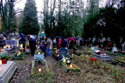 Dzień Zaduszny - nabożeństwo na starym cmentarzu w Wejherowo