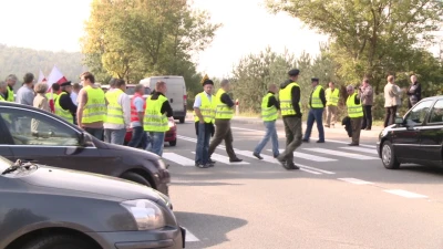 Protest rybaków na krajowej szóstce
