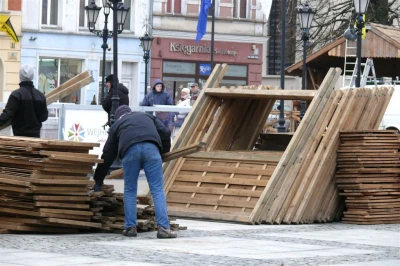 Wejherowo: Przygotowania do jarmarku świątecznego