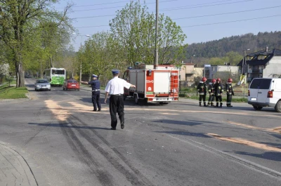 Wejherowo: Wypadek z udziałem policyjnej hondy