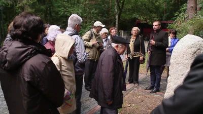 Wizyta rodzin biorących udział w Marszu Śmierci