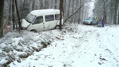 Wypadek w Łężycach. Wezwano śmigłowiec
