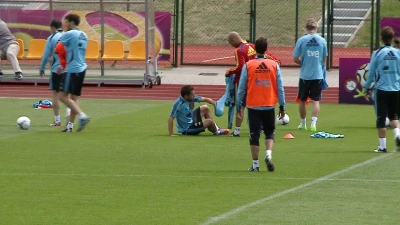 Pierwszy trening Hiszpanów
