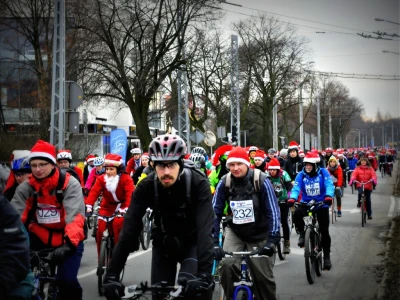 Mikołaje na rowerach w Trójmieście
