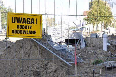 Trwa przebudowa układu drogowego węzła Św. Maksymiliana