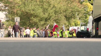 Protest rybaków na krajowej szóstce
