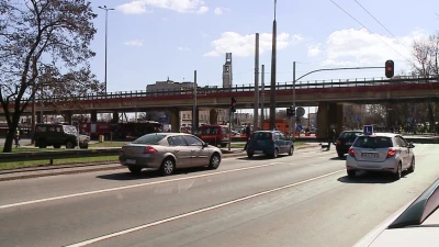 Wypadek tira i trolejbusa w Gdyni