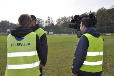 Ekipa TTM podczas realizacji meczu Gryf vs Górnik