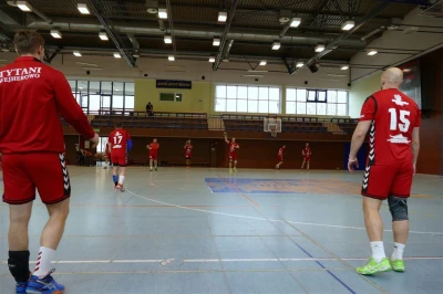 Tytani Wejherowo - rozgrzewka przed meczem -fot. Leszek Spigarski