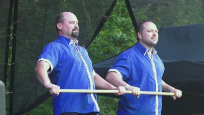 Kabaret Dno i zespół Mitra na Letnim Festynie w Wejherowie