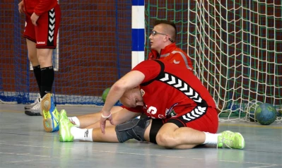 Tytani Wejherowo - rozgrzewka przed meczem -fot. Leszek Spigarski